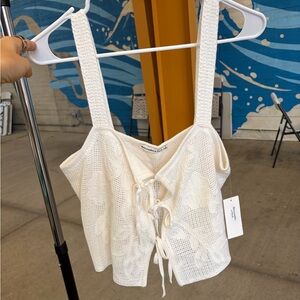 Abercrombie & Fitch Lace Crochet Top